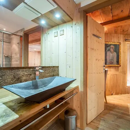 Ananda Avec Sauna, Baignoire Balneo Et Terrasse 公寓 霞慕尼